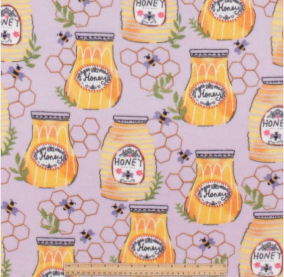 Honey Jar Anti-pill Plush Fleece Fabric