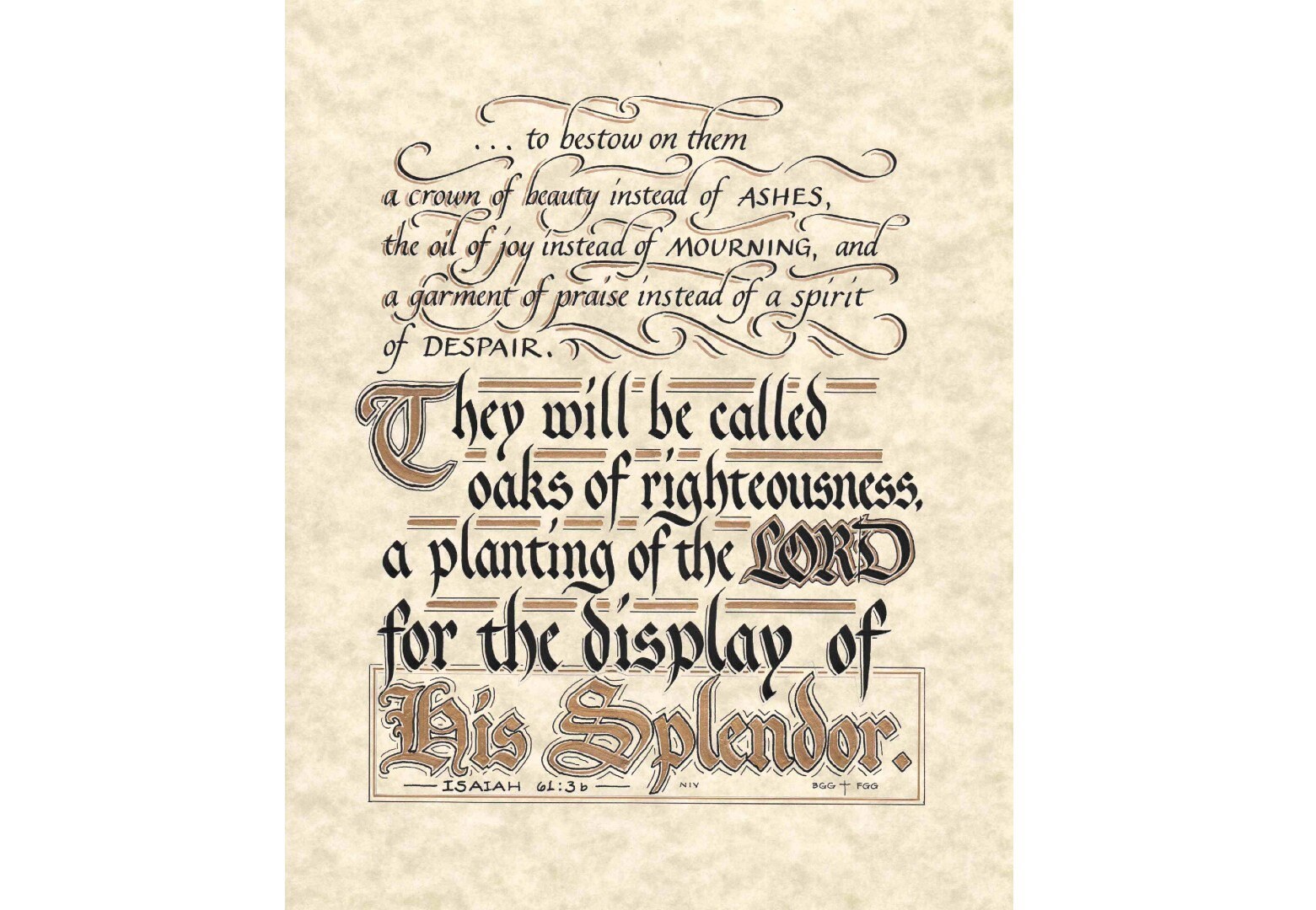 Isaiah In Cursive Letters