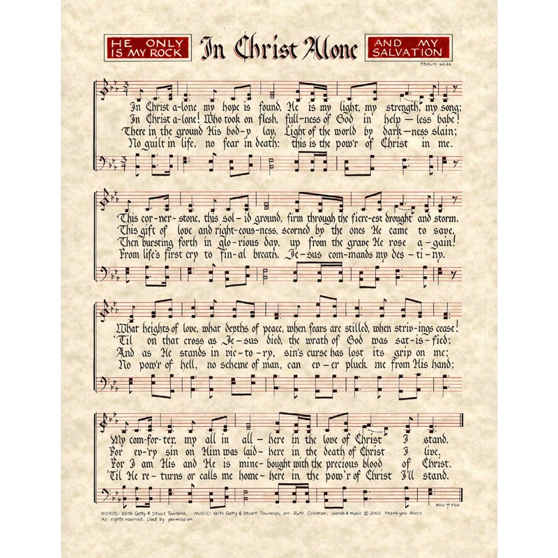 In Christ Alone - Etsy