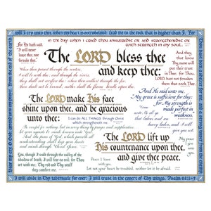 Print - Numbers 6:24-26 - Hand Lettered Calligraphy Print - Wall Art - Beautiful Scripture Calligraphy - Christian Wall Art