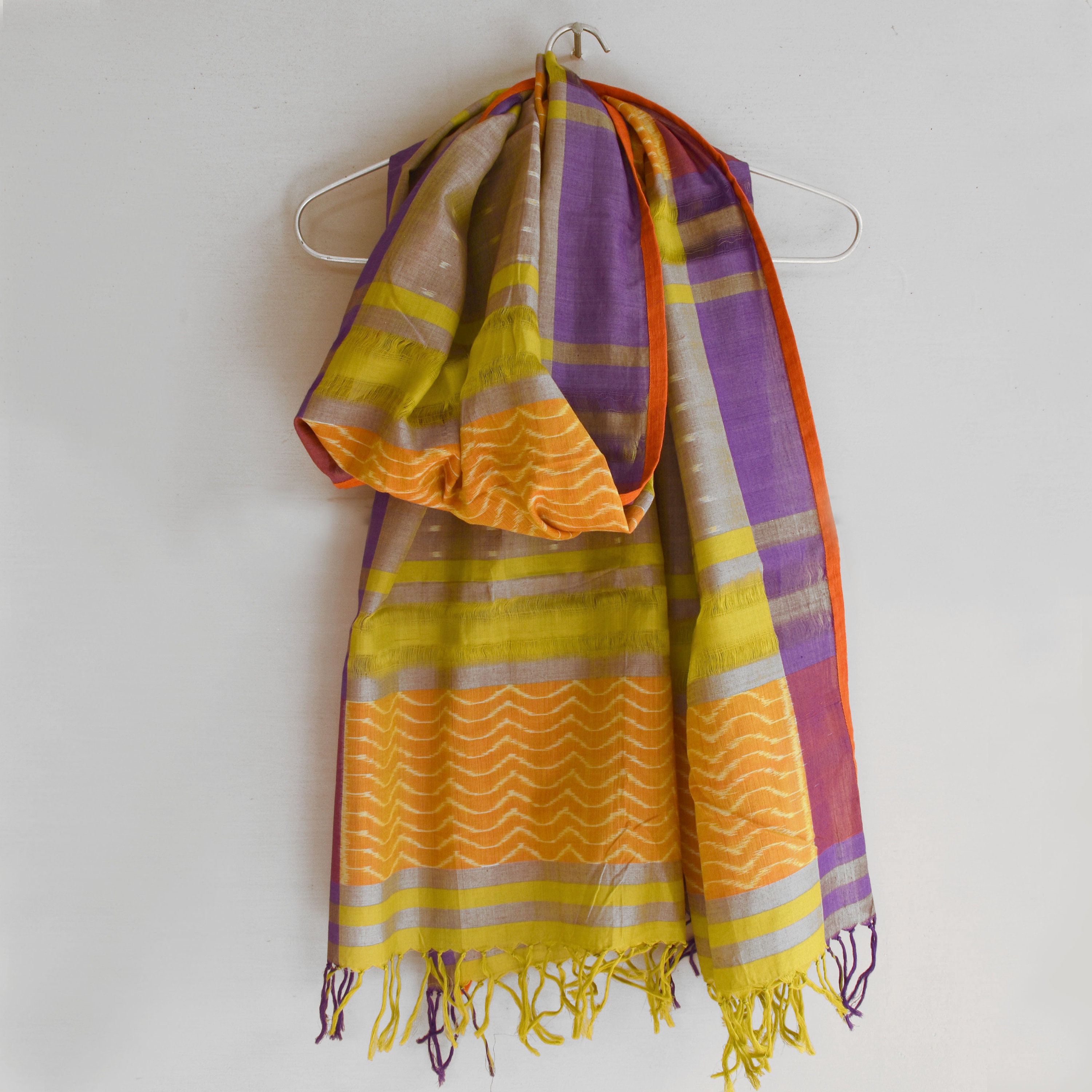 orange green scarf