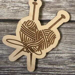 DIGITAL FILE - No physical item shipped - Knitting Heart SVG File - For Glowforge image 2