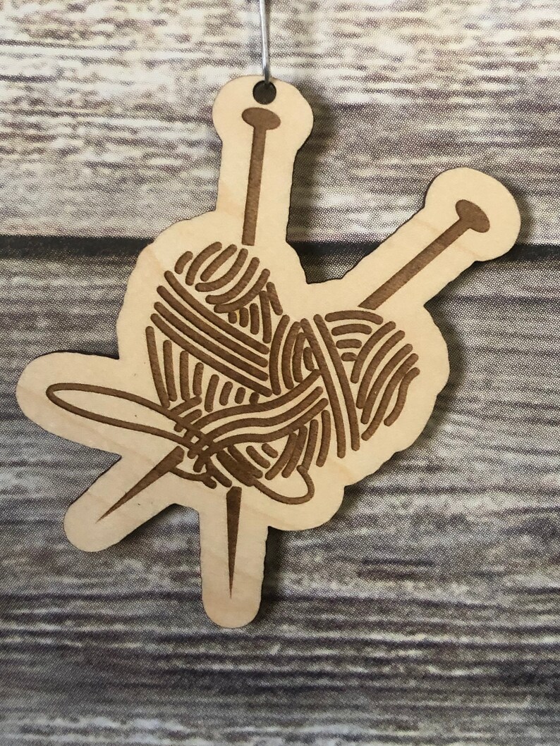 DIGITAL FILE - No physical item shipped - Knitting Heart SVG File - For Glowforge image 2