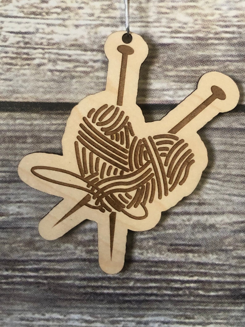 DIGITAL FILE - No physical item shipped - Knitting Heart SVG File - For Glowforge image 3