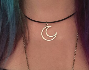 printable moon template large crescent moon cutout 9 inch