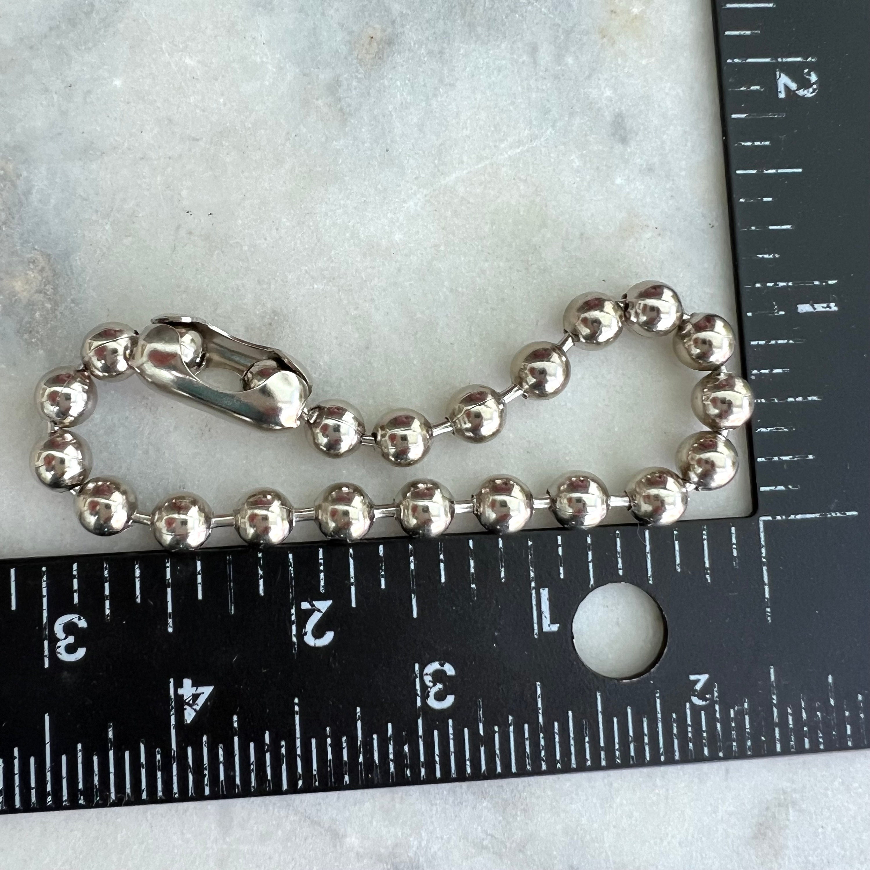 Collana Catena A Sfera Massiccia Collana In Acciaio Inox 304