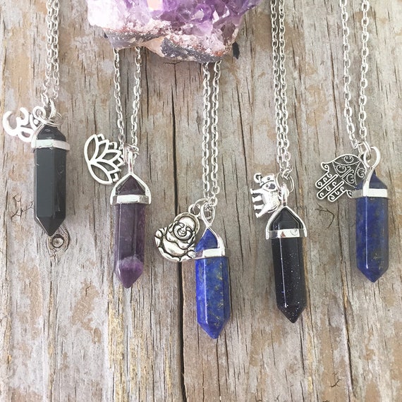 Healing Crystal Necklace Meaning & How To Use Them - Brahmas Natural Incense