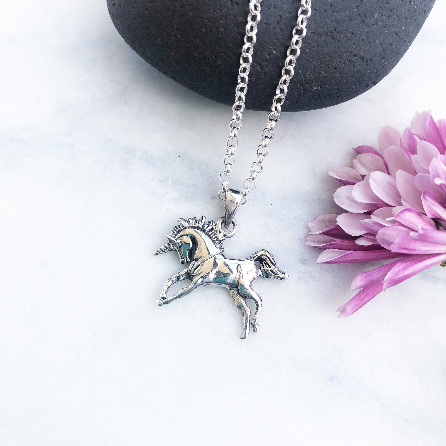 Unicorn necklace etsy shop