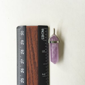 Crystal Pendant, Crystal Quartz, Healing Crystal, Rose Quartz Crystal, Stone Layering Crystals, Amethyst. Aventurine image 4