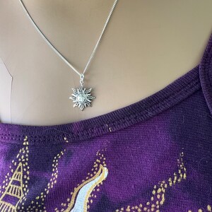 Sun .925 Sterling Silver Charm Celestial Pendant