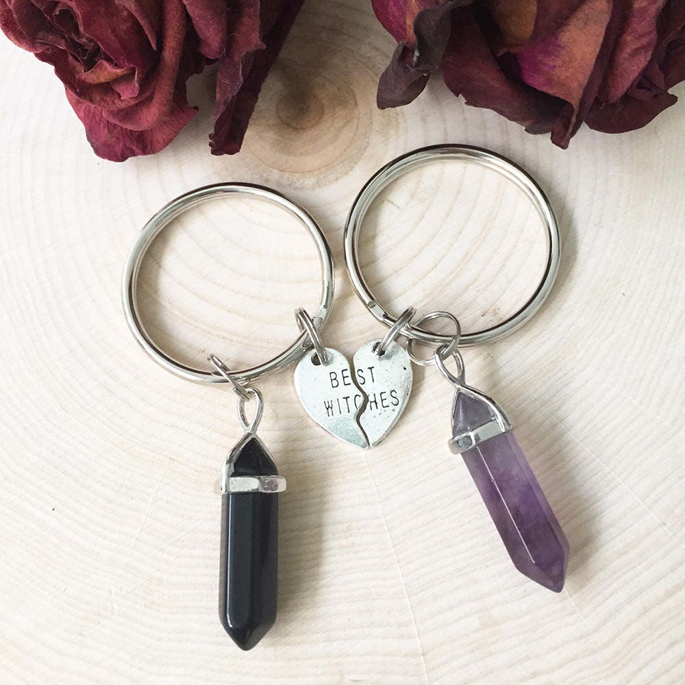 Best Witches Double Keychains/ Best Witches Crystal Key Etsy