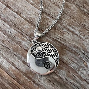 Sterling Silver Yin Yang Necklace: Balance & Harmony Charm