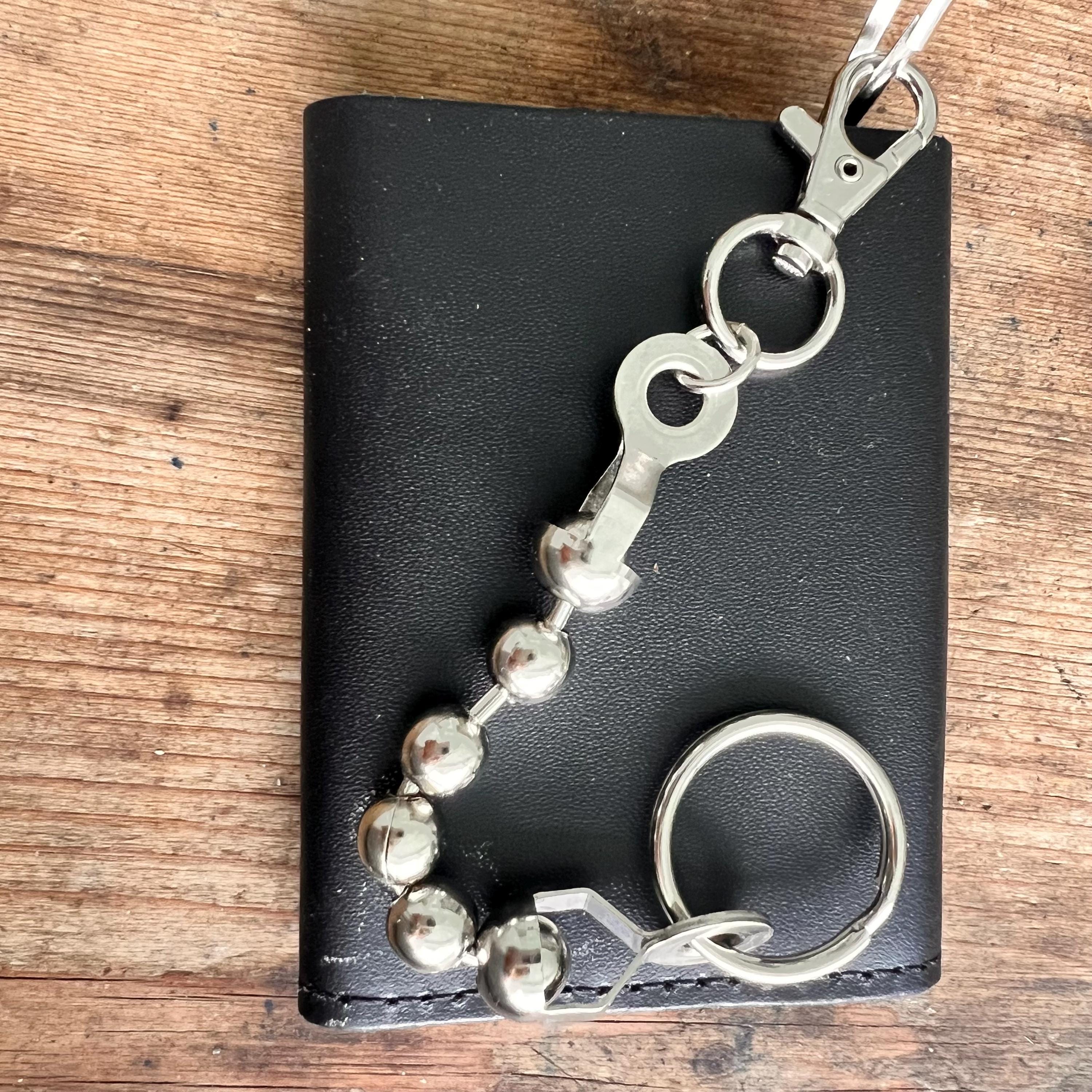 100 Stück Kugelketten-Schlüsselanhänger, 2,4 Mm Kleine Metallkugelketten-Halskette Mit Kugelkettenverbindern, Hundemarkenketten Für Männer, Edelstahlkugelkette Zum Basteln Von Schlüsselanhängern (gemi