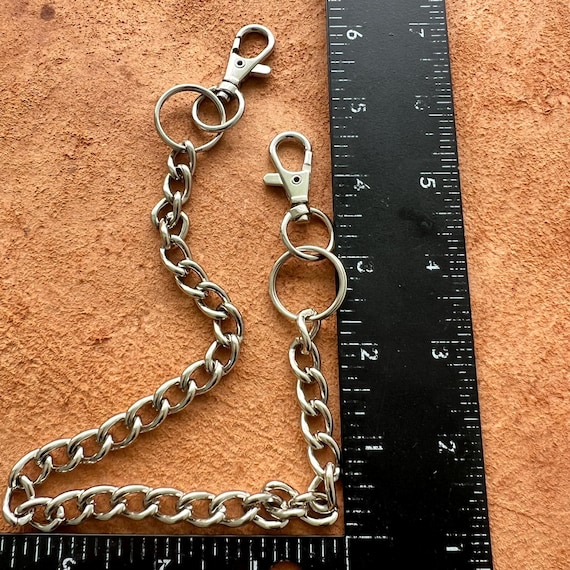 Catena Jeans A Croce Pentagramma - Portachiavi E Accessorio Unisex Argento