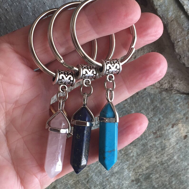 Crystal Keychain/ Crystal Initial Keyring/ Crystal Key Ring/ Etsy