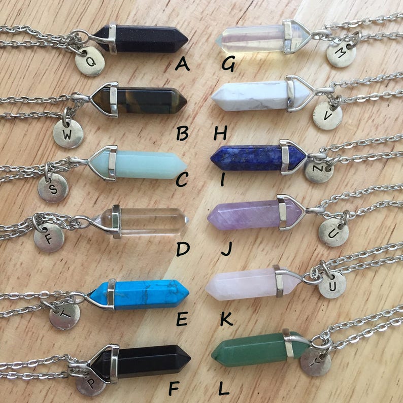 2 Crystal Best Friends Bff Necklaces/ Pair Of Best Friends | Etsy