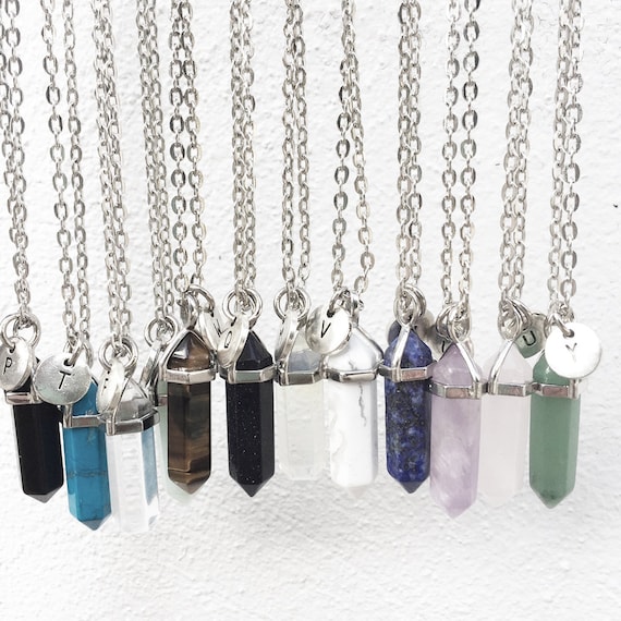 Crystal Necklace Crystal Quartz Healing Crystals - Etsy