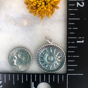 Sterling Silver Sun Pendant, Sun Necklace Mandala, Bohemian Gift ...