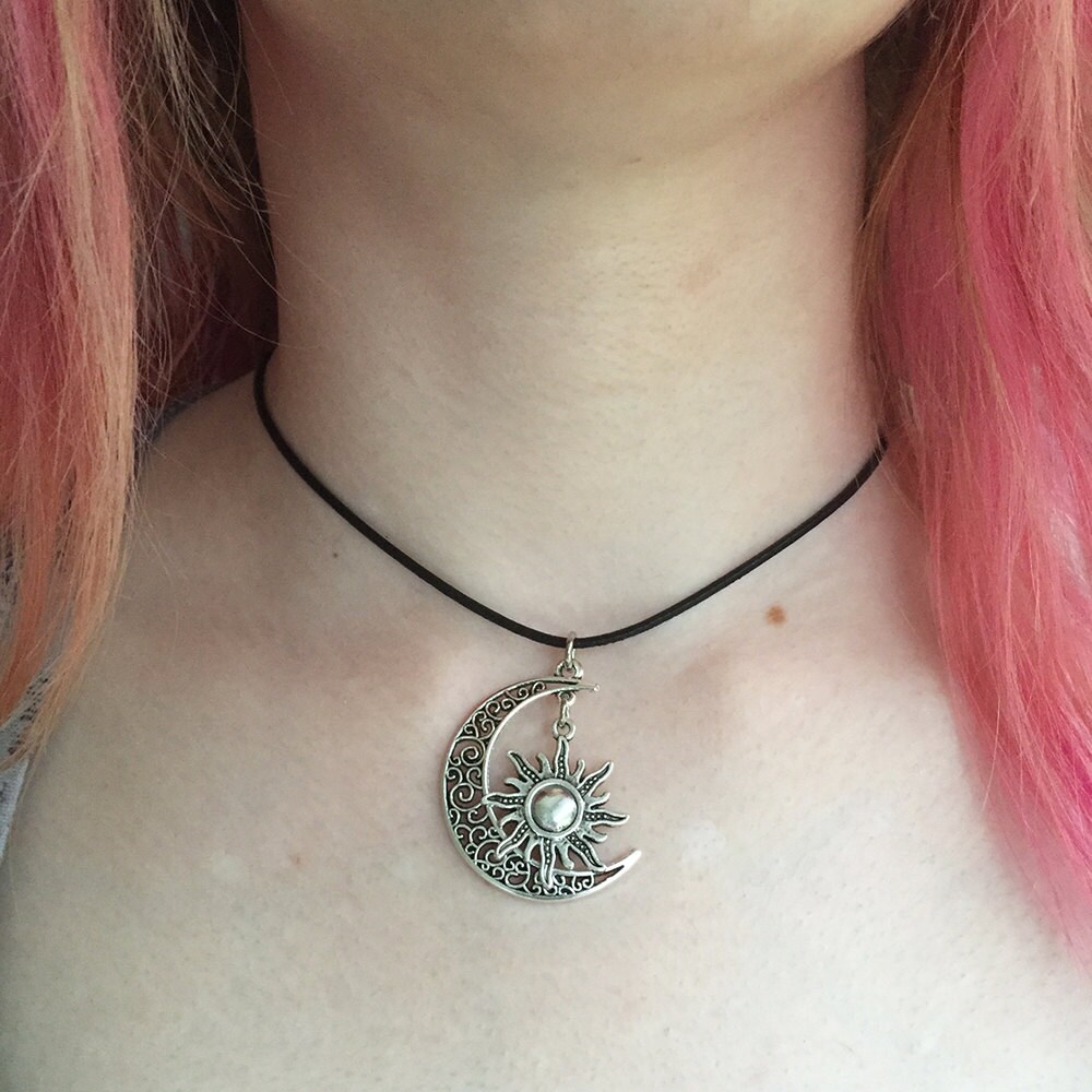 Moon Sun Necklace/ Sun Necklace/ Moon 