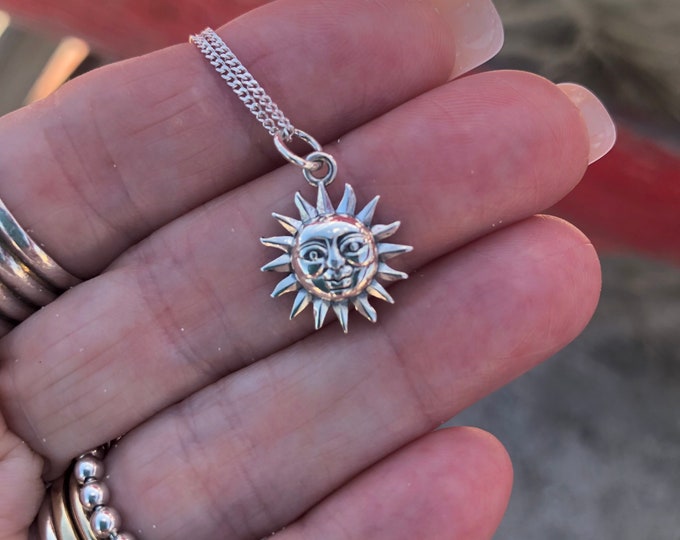 Artisan Handmade Fiery Sun and Sunflower Charm and Pendant in - Etsy