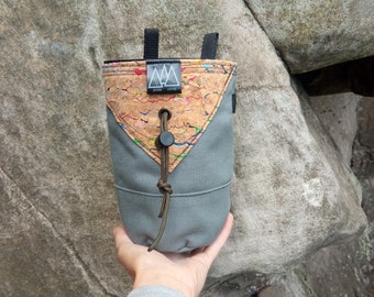 Magnesera para boulder, Bolsa de magnesio para escalada en roca, Bolsa de magnesio para boulder ecológica, Magnesera de escalada.