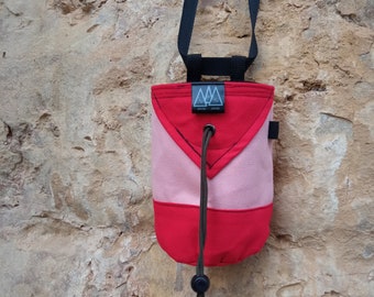Rock Out With Your Chalk Out Rock Climbing Chalk Bags · A Drawstring Pouch  · Sewing on Cut Out + Keep