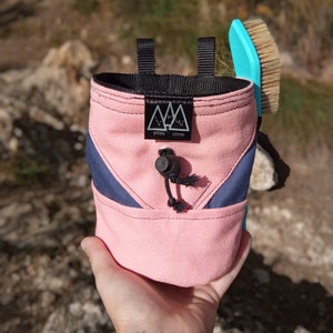Chalk bag, Small climbing chalk bag for children, Kids chalk bag, Climbing gift for girl, Chalk bag for children, Gift for climber boy.