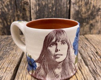 Joni Mitchell Handmade Ceramic Coffee Mug