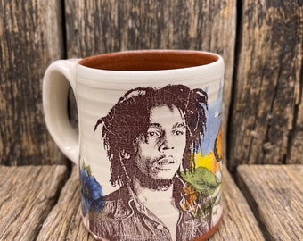Bob Marley Handmade Ceramic Coffee Mug