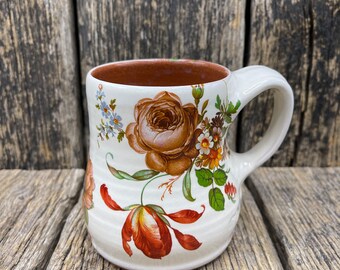 Scarlet Begonia Ceramic Coffee Mug