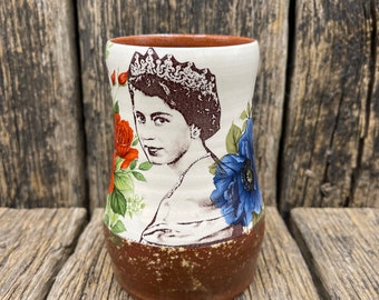Queen Elizabeth Ceramic Wine Cup
