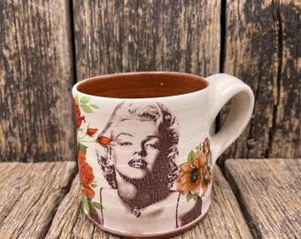 Marilyn Monroe Handmade Ceramic Coffee Mug