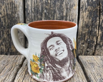 Bob Marley Handmade Ceramic Coffee Mug