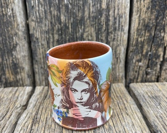 Jane Fonda Handmade Ceramic Whiskey Sipper/Shot Glass