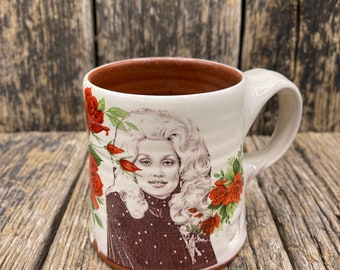 Dolly Parton Handmade Mug