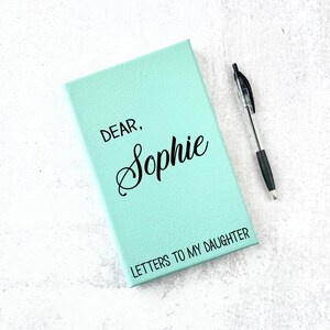 Personalized Journal for Daughter, Baby Shower Gift, Christmas Gift, Expected Mother Journal, Personalized Pregnancy Journal, Engraved Diary