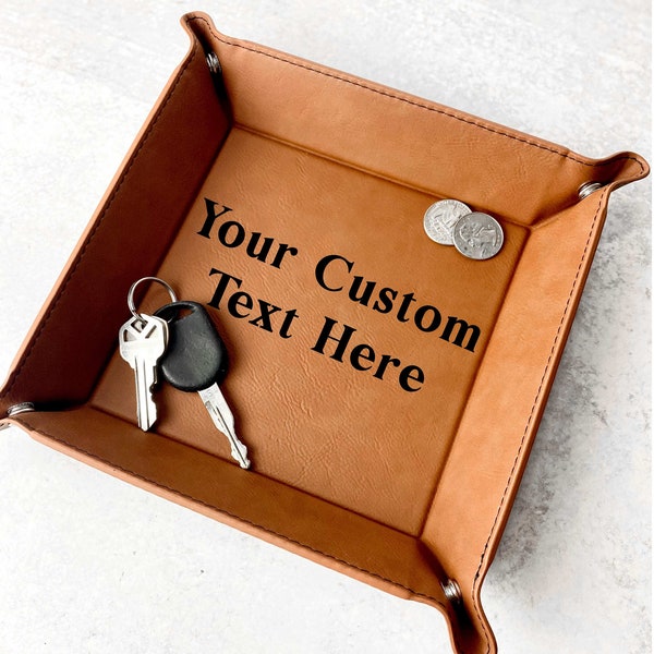 Custom Valet Tray, Father’s Day Gift, Catch All Table Tray, Key Tray, Remote Tray, Dice Tray, Personalized Gift, Housewarming Gift