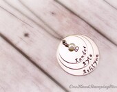 Hand Stamped Jewelry - Personalized Hand Stamped Necklace - Mom Necklace - Personalized Jewelry