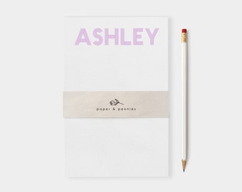 Personalized Notepad | Custom Name Notepad | Custom Family Notepad | Personal Stationery | Colorblock | Gift | Back to School | Teacher