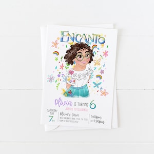 Encanto Birthday Invitation | Encanto Birthday | Girls Birthday Invitation | Mirabel Invitation