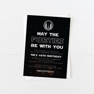 STAR WARS BIRTHDAY PARTY INVITATIONS INVITES WITH OR WITHOUT ENVELOPES JEDI STAR WARS BIRTHDAY PARTY INVITATIONS INVITES WITH OR WITHOUT ENVELOPES JEDI