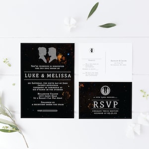 Star Wars Wedding Invitation  Wedding Invitation Template