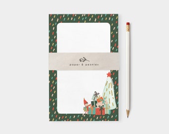 Christmas Elves Notepad | Christmas Notepad |  Seasonal Notepad | Notepad Gift | Tearaway Notepad | Gift for Her | Teacher Gift