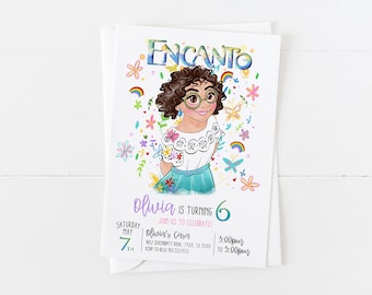 Encanto Birthday Invitation | Encanto Birthday | Girls Birthday Invitation | Mirabel Invitation