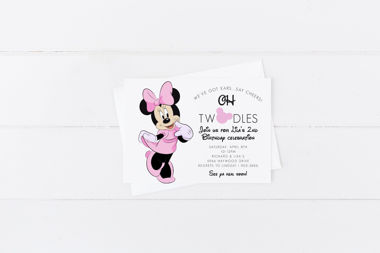 Minnie Mouse Invitation Minnie Mouse Birthday Invitation Etsy