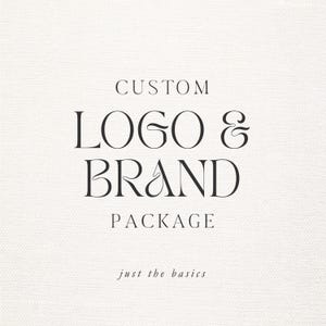 Design de logotipo personalizado, pacote de marca personalizado, kit de marca, marca para pequenas empresas, reformulação da marca