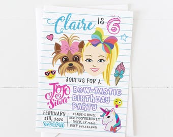 JoJo Siwa Birthday Invitation | Girls Party Template (Printable)