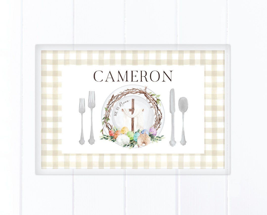 11x17 Reversible Laminated Placemat Easter Religious St. Patricks Day