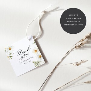 Daisy Bridal Shower Invitation Wildflower Invitation Floral Bridal Shower Daisies Digital Prints Spring image 5