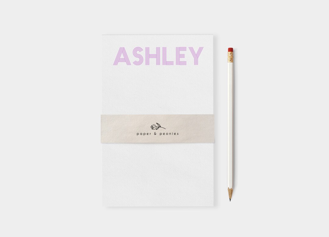 Buy Personalized Notepad Custom Name Notepad Custom Family Notepad